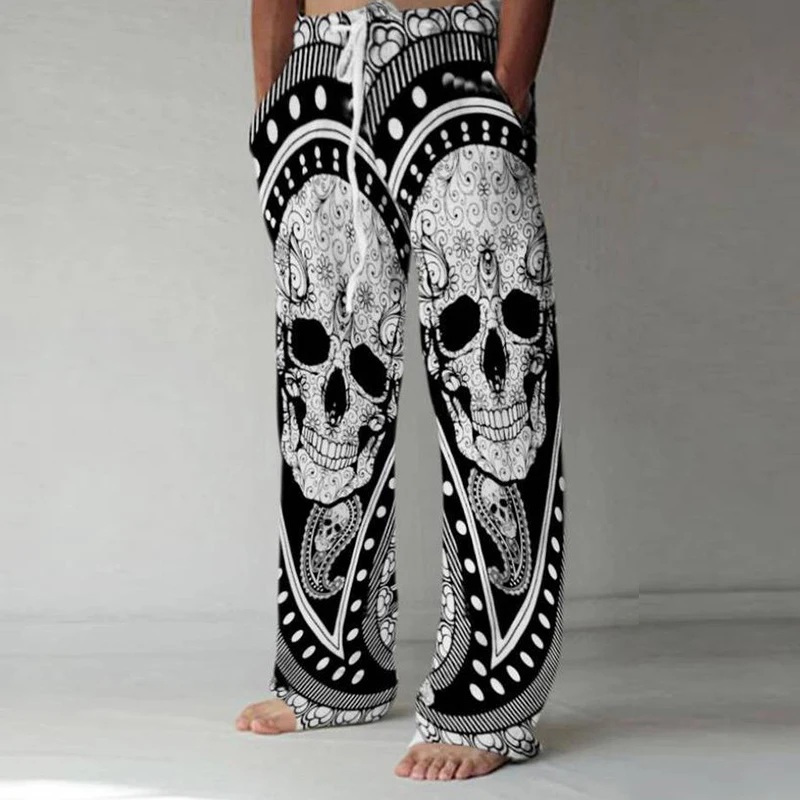 Vintage Skull Print Loose Straight Pants Men Spring Summer New Fashion Trousers Street Hipster Casual Pants 2022
Vintage Skull Print Loose Straight Pants Men Spring Summer New Fashion Trousers Street Hipster Casual Pants 2022