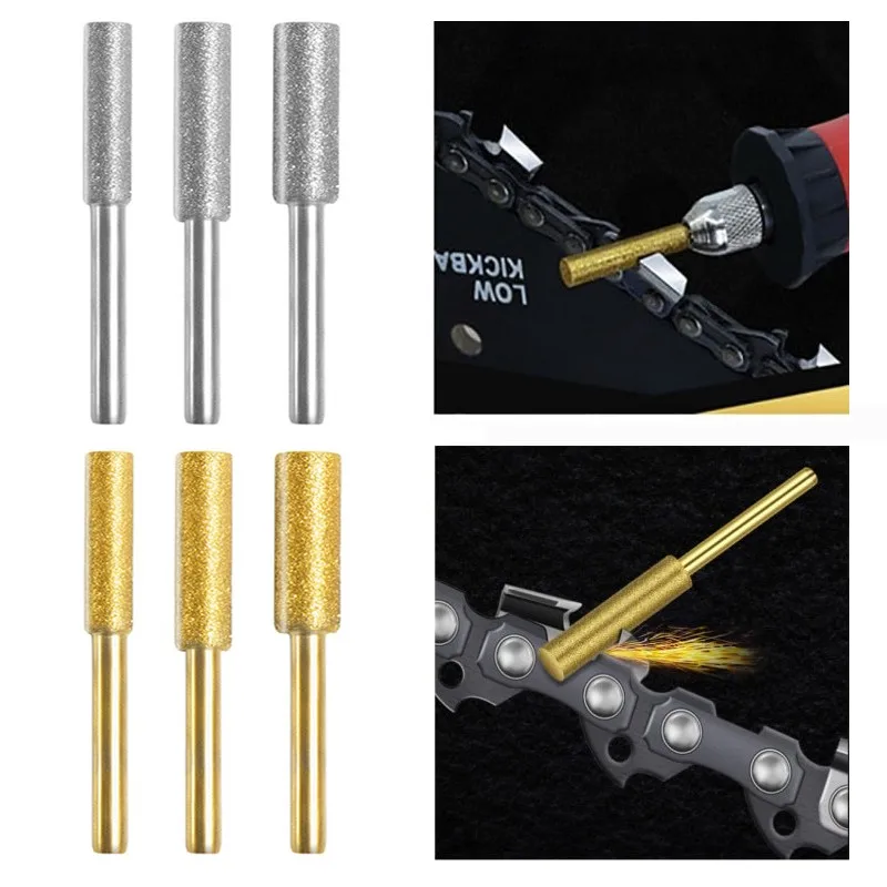 3pcs Diamond Coated Cylindrical Burr 4/4.8/5.5mm Chainsaw Sharpener Stone File Chain Saw Sharpening Carving Grinding Tools
3pcs Diamond Coated Cylindrical Burr 4/4.8/5.5mm Chainsaw Sharpener Stone File Chain Saw Sharpening Carving Grinding Tools