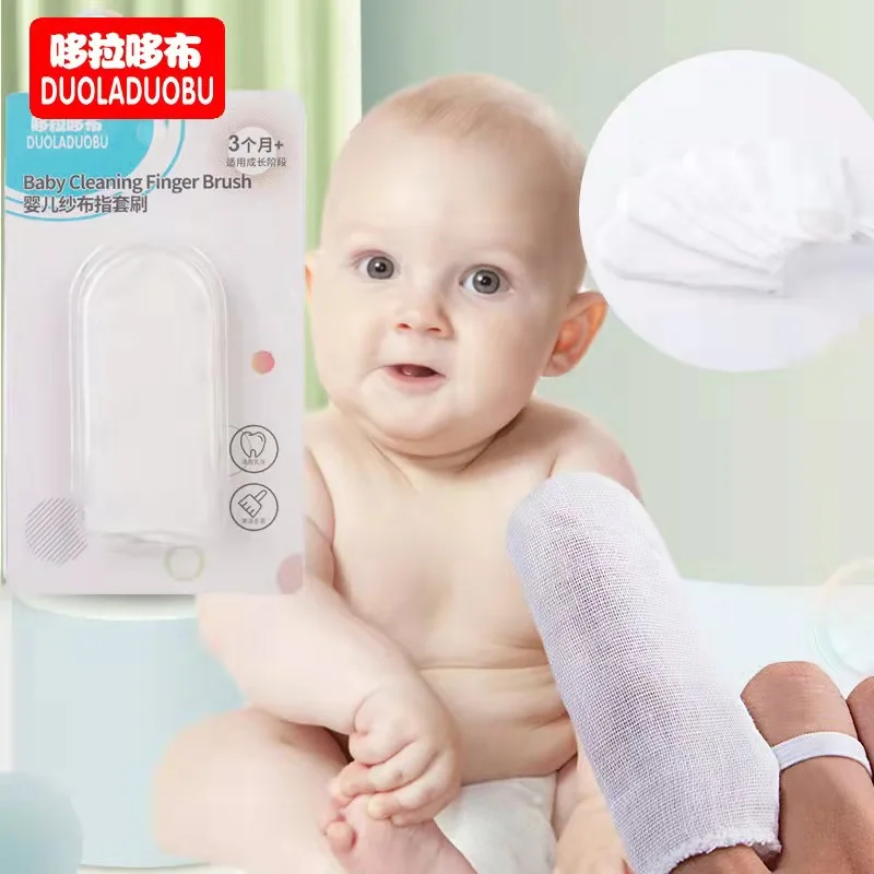 DUOLADUOBU Baby Oral Cleaning Gauze Finger Set Brush Six-pack Cleaning Care Milk Stains Brushing Teeth.
DUOLADUOBU Baby Oral Cleaning Gauze Finger Set Brush Six-pack Cleaning Care Milk Stains Brushing Teeth.