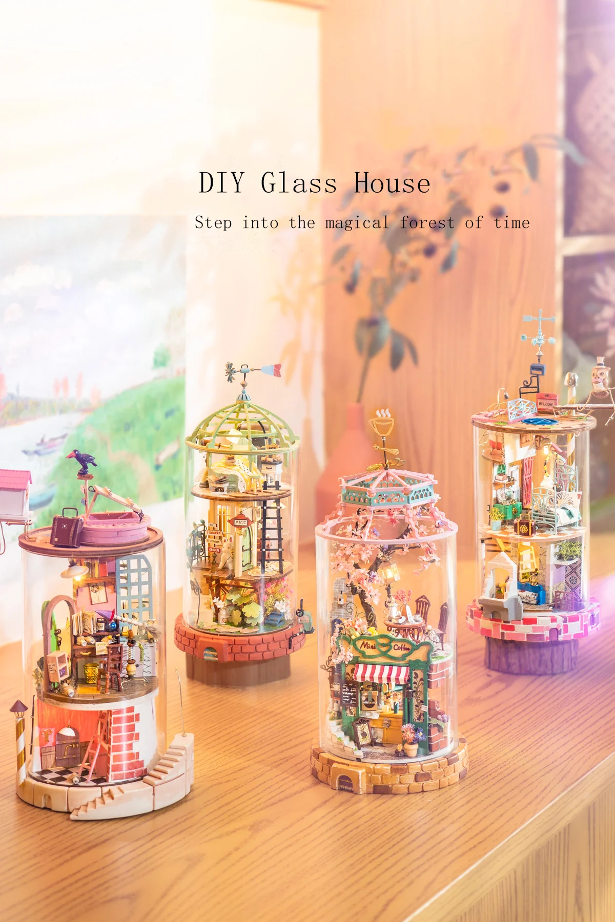 DIY Handmade Wooden Doll House Toys For Kids Model Assembly Miniature Fairy Tales Wonderful Forest Birthday Gift Doll House
DIY Handmade Wooden Doll House Toys For Kids Model Assembly Miniature Fairy Tales Wonderful Forest Birthday Gift Doll House