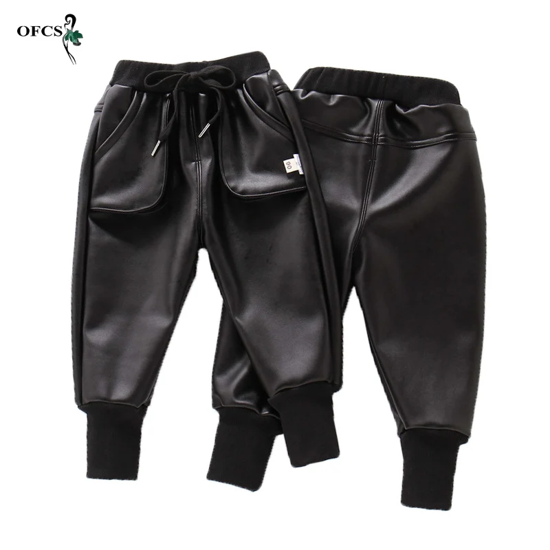 New Kids Baby Clothes Spring Autumn Boys PU Leather Pencil Pants Children Skinny Black Imitation Leather Leggings Girls Trousers
New Kids Baby Clothes Spring Autumn Boys PU Leather Pencil Pants Children Skinny Black Imitation Leather Leggings Girls Trousers