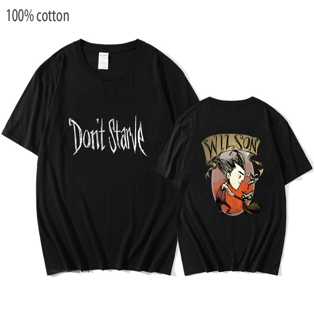 Adventure Game Wilson T-Shirts Don't Starve Together Shirts Men Cartoon Aesthetic Tshirts 100% Cotton Tees Short Sleeve Clothes
Adventure Game Wilson T-Shirts Don't Starve Together Shirts Men Cartoon Aesthetic Tshirts 100% Cotton Tees Short Sleeve Clothes