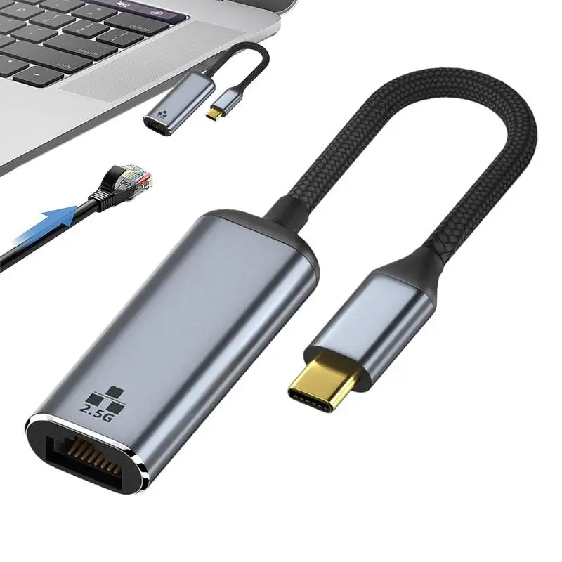 USB Cable Type-C To 2.5 Gigabit Ethernet Port Adapter Cable Cable For Data Transfer Compatible With Hard Drive Laptop DVD Player
USB Cable Type-C To 2.5 Gigabit Ethernet Port Adapter Cable Cable For Data Transfer Compatible With Hard Drive Laptop DVD Player