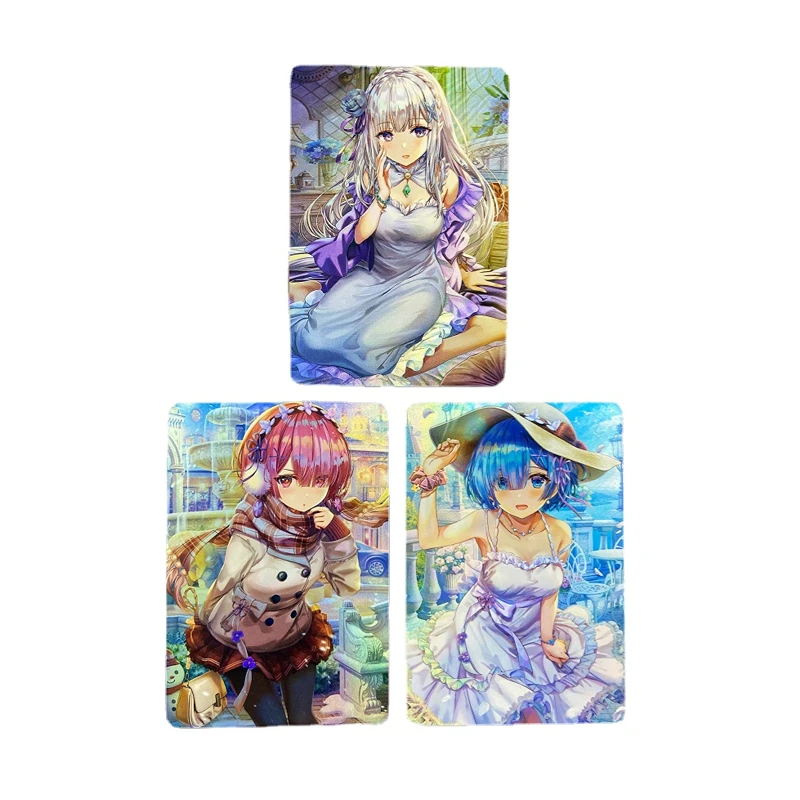 3pcs a set of ACG refraction flash cards Goddess Story anime rare sexy flash cards boys collect toy cards Christmas toy gifts
3pcs a set of ACG refraction flash cards Goddess Story anime rare sexy flash cards boys collect toy cards Christmas toy gifts