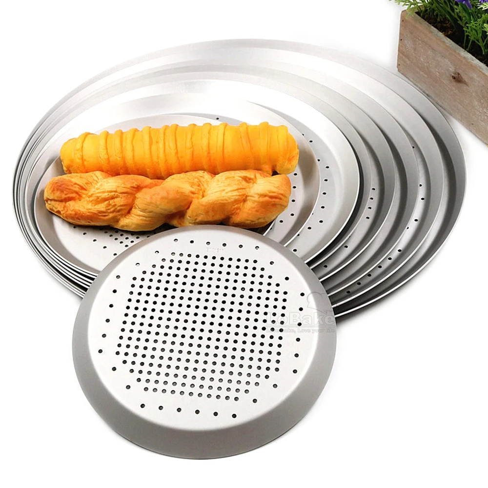 6.5 to 15 Inches Hard Film Aluminium Alloy Round Pizza Pan Pancake Pie Mold Cheese Plate with Punching Leaky Holes DIY Bakeware
6.5 to 15 Inches Hard Film Aluminium Alloy Round Pizza Pan Pancake Pie Mold Cheese Plate with Punching Leaky Holes DIY Bakeware