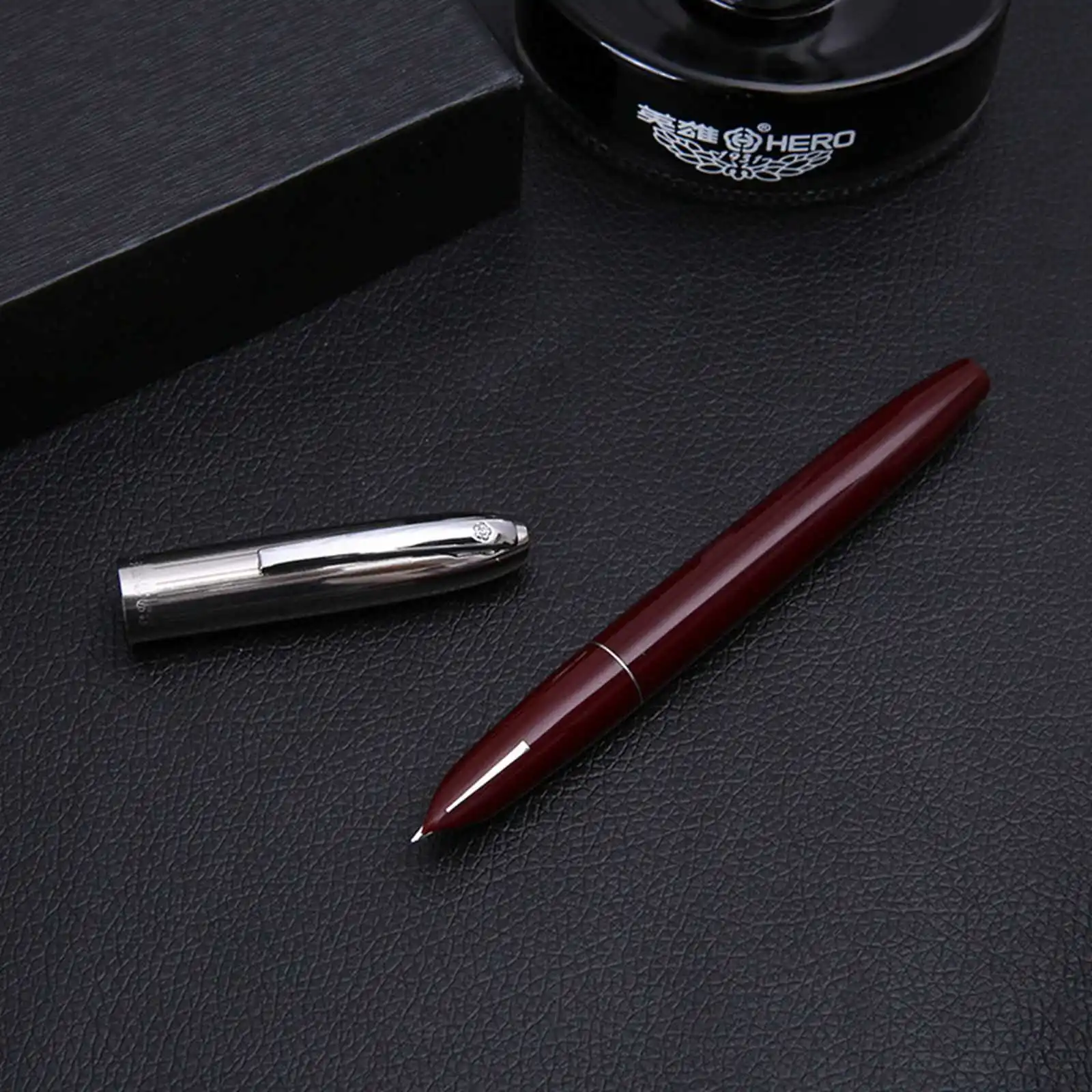 Hero 565 Fountain Pen Big Size Black burgundy Green F Hooded Nib steel Cap Ink Pen Stationery Office school supplies gifts pens
Hero 565 Fountain Pen Big Size Black burgundy Green F Hooded Nib steel Cap Ink Pen Stationery Office school supplies gifts pens