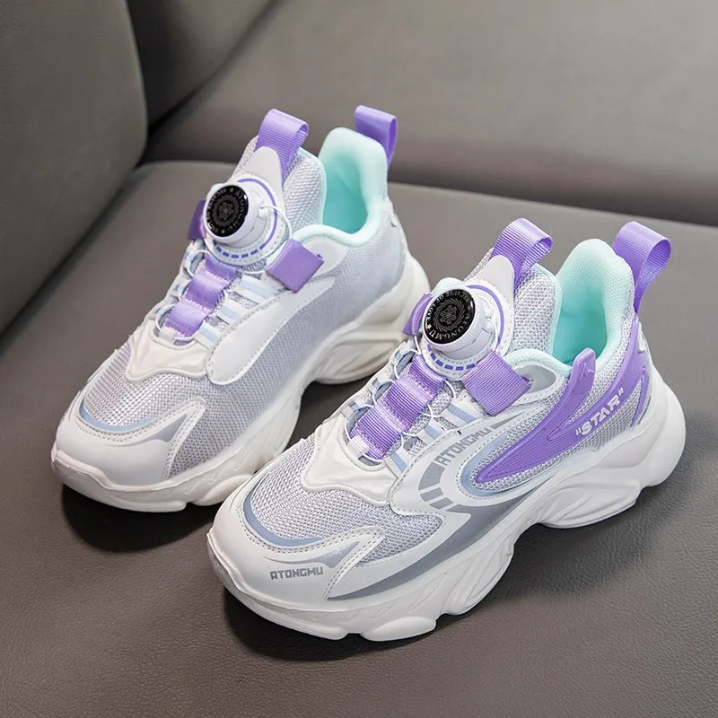 New Fashion Toddler Shoes Rotating Button Lace-Up Shoe for Middle Big Kids Breathable and Dry Upper Children Sneakers Zapatillas
New Fashion Toddler Shoes Rotating Button Lace-Up Shoe for Middle Big Kids Breathable and Dry Upper Children Sneakers Zapatillas