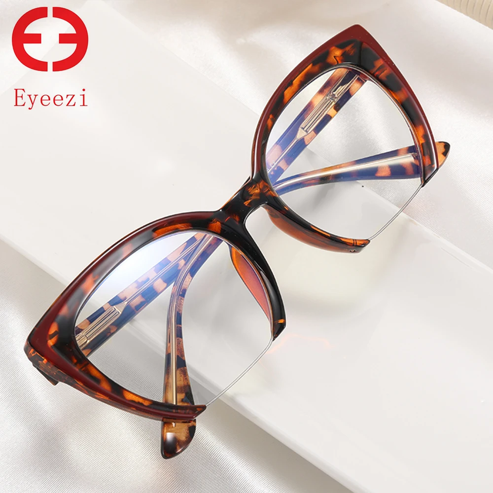 

Eyeezi женские очки светло-голубые оптические линзы для женщин выпускников Cateye медицинские очки оправы для женщин дизайнер роскошь
