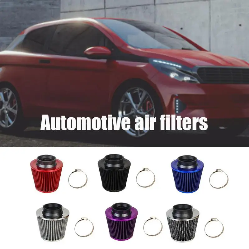 

Universal Car Air Filter High Performance Automobile Round Tapered Cold Air Filter Cones High Flow Cold Air Intake Adapters