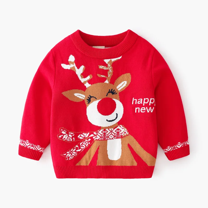 2022 New Fashion Generation Girl Cartoon Christmas Deer Jacquard Cashmere Warm Knitted Sweater Children’s Sweater Girls Sweater
2022 New Fashion Generation Girl Cartoon Christmas Deer Jacquard Cashmere Warm Knitted Sweater Children’s Sweater Girls Sweater