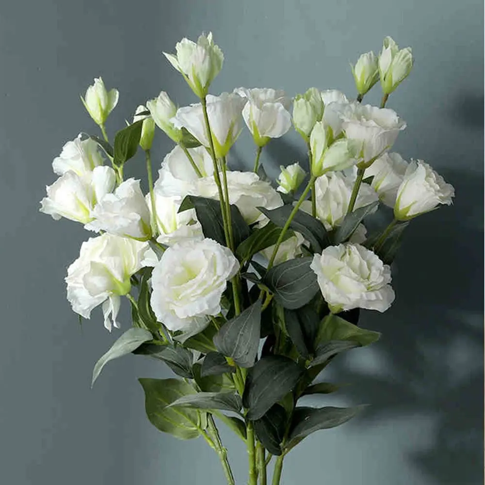 4 Heads Plastic DIY Home Table Decor Photo Props For Wedding Fake Floral Eustoma Bouquet Artificial Flower
4 Heads Plastic DIY Home Table Decor Photo Props For Wedding Fake Floral Eustoma Bouquet Artificial Flower