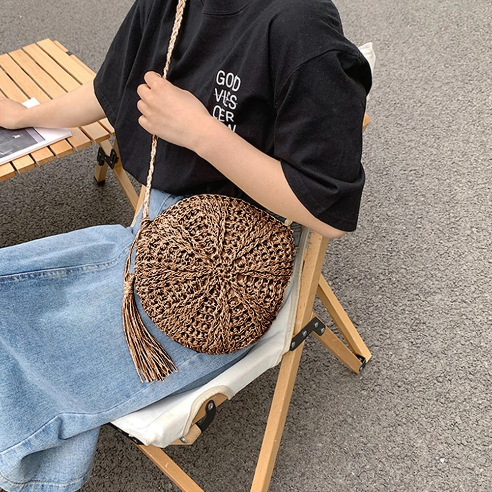 2022 Women Handmade Woven Straw Crossbody Bag Round Square Rattan Handbag Ladies Summer Travel Beach Pouch Small Messenger Purse
2022 Women Handmade Woven Straw Crossbody Bag Round Square Rattan Handbag Ladies Summer Travel Beach Pouch Small Messenger Purse