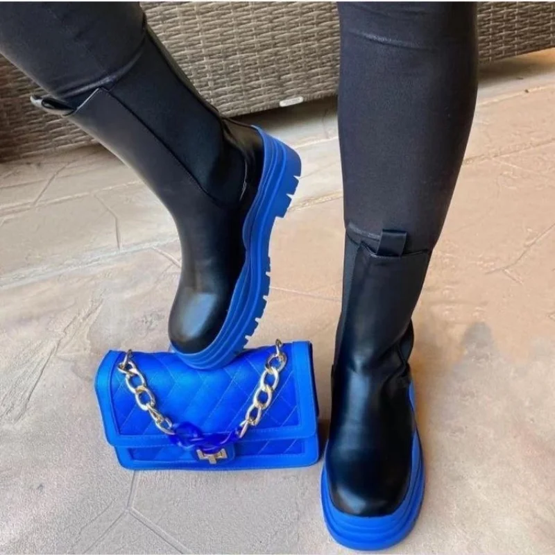 Ladies Thick Bottom Smoke Pipe Boot Avocado Color Increase Jelly Color Women Short Boot British Style Single Boot Botas De Mujer
Ladies Thick Bottom Smoke Pipe Boot Avocado Color Increase Jelly Color Women Short Boot British Style Single Boot Botas De Mujer
