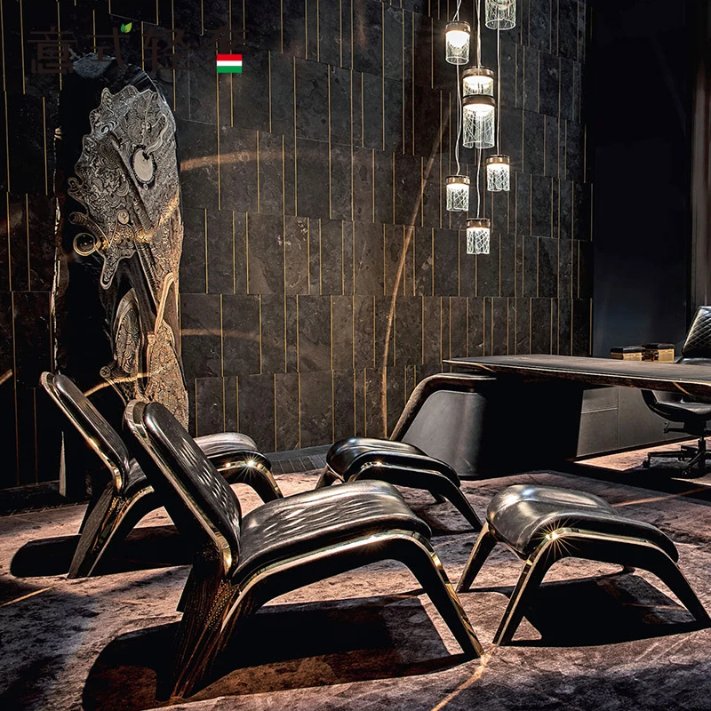 Luxury imported solid wood study basement leisure single imported leather tiger chair rest sofa
Luxury imported solid wood study basement leisure single imported leather tiger chair rest sofa