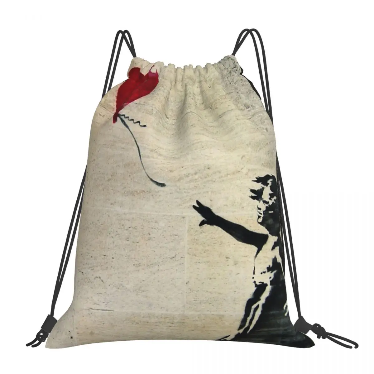 Banksy's Girl With A Red Balloon III Backpacks Portable Drawstring Bags Drawstring Bundle Pocket Sports Bag For Travel Students
Banksy's Girl With A Red Balloon III Backpacks Portable Drawstring Bags Drawstring Bundle Pocket Sports Bag For Travel Students