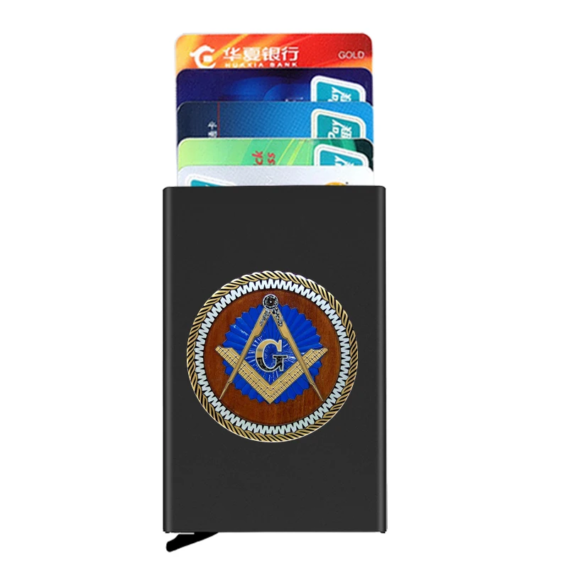 Free and Accepted Masons Printing Anti-theft ID Credit Card Holder Thin Aluminium Metal Wallets Pocket Case Bank Card Box
Free and Accepted Masons Printing Anti-theft ID Credit Card Holder Thin Aluminium Metal Wallets Pocket Case Bank Card Box