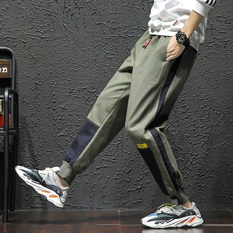 2022Spring Pants Men's Fashion Ankle-Tied plus Size Loose Cargo Pants Cool and Wild Ankle-Tied Sports Casual Pants Men
2022Spring Pants Men's Fashion Ankle-Tied plus Size Loose Cargo Pants Cool and Wild Ankle-Tied Sports Casual Pants Men
