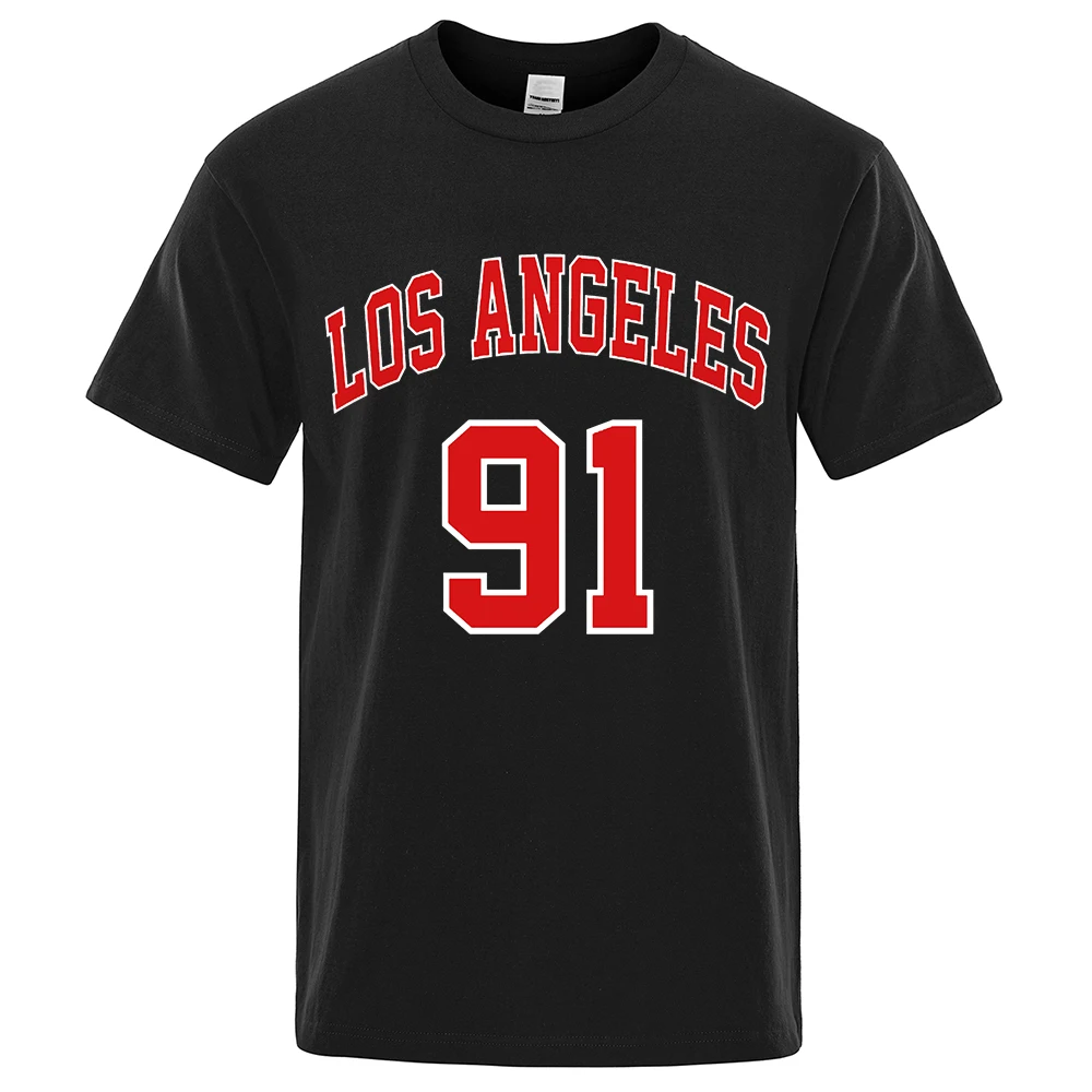 Los Angeles 91 Team Uniform Print Men Tops Oversized Tee Clothes T-Shirts Summer Cotton T-Shirts Comfortable Loose Short Sleeve
Los Angeles 91 Team Uniform Print Men Tops Oversized Tee Clothes T-Shirts Summer Cotton T-Shirts Comfortable Loose Short Sleeve