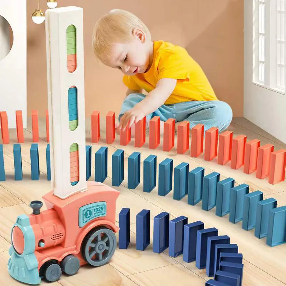 Kids Automatic Laying Domino Train Electric Car Sound Light Brick Colorful Dominoes Blocks Game Educational DIY Children toys
Kids Automatic Laying Domino Train Electric Car Sound Light Brick Colorful Dominoes Blocks Game Educational DIY Children toys