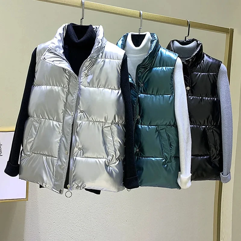 2021 New Winter Jacket Women's Vest Short Jacket Down Cotton Vest Waterproof Coat Sleeveless Loose Female Waistcoat Snow Wear
2021 New Winter Jacket Women's Vest Short Jacket Down Cotton Vest Waterproof Coat Sleeveless Loose Female Waistcoat Snow Wear