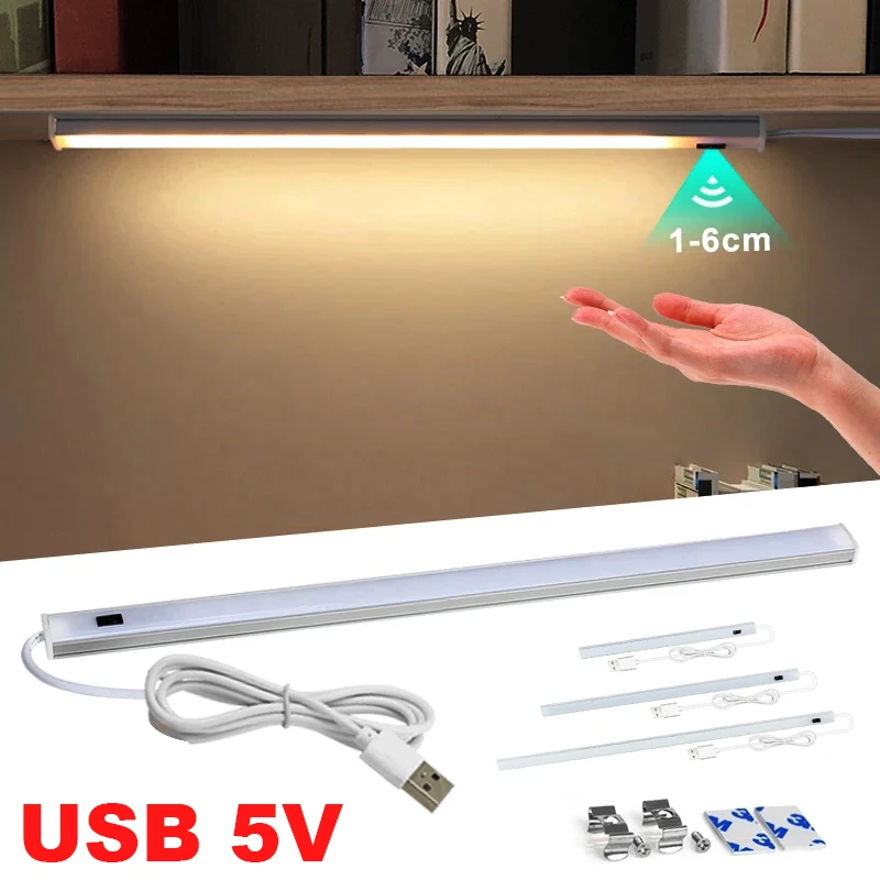 USB Hand Sweep Switch lamp LED Under Cabinet Kitchen Light Bedroom Wardrobe Closet Night Lights 16/30/50cm LED Bar Light
USB Hand Sweep Switch lamp LED Under Cabinet Kitchen Light Bedroom Wardrobe Closet Night Lights 16/30/50cm LED Bar Light