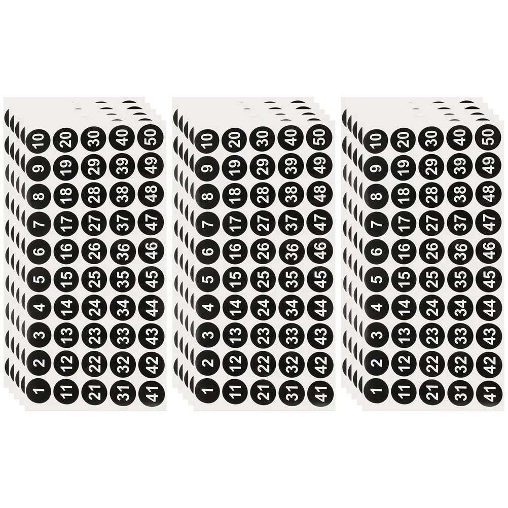 15 Sheets of Round Digital Stickers Multi-function Number Sticker Number Labels Stickers
15 Sheets of Round Digital Stickers Multi-function Number Sticker Number Labels Stickers