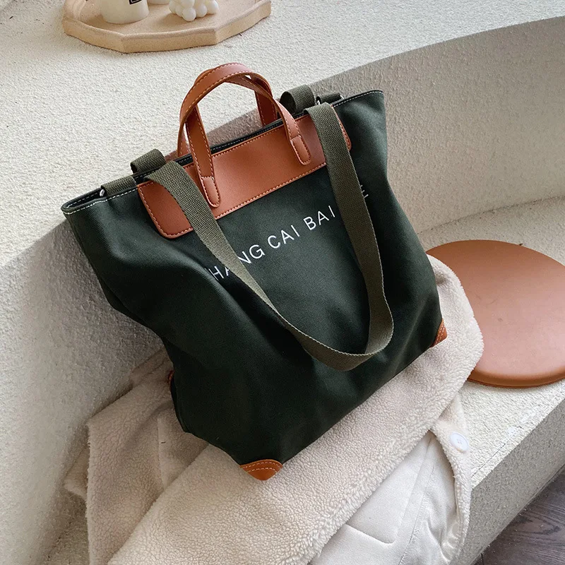 Casual Canvas Women Handbags Designer Letters Shoulder Crossbody Bags Female Large Capacity Tote Leather Patchwork Shopper Bag
Casual Canvas Women Handbags Designer Letters Shoulder Crossbody Bags Female Large Capacity Tote Leather Patchwork Shopper Bag