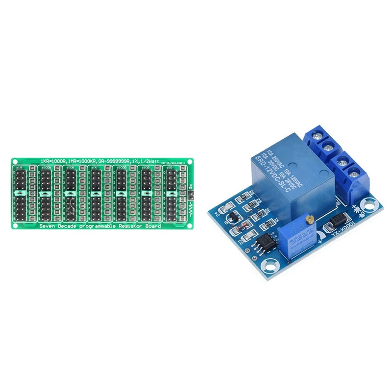 7 Decade 1R - 9999999R Programmable SMD Resistor With YX-X0001 DC 12V Battery Undervoltage Management Module
7 Decade 1R - 9999999R Programmable SMD Resistor With YX-X0001 DC 12V Battery Undervoltage Management Module