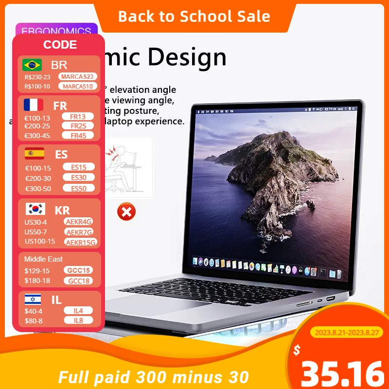 New Cooling Laptops Bracke Aluminum Alloyt Desktop Bracket Dual Fan Cooling Game Office Universal for Under 17 inches Laptops
New Cooling Laptops Bracke Aluminum Alloyt Desktop Bracket Dual Fan Cooling Game Office Universal for Under 17 inches Laptops