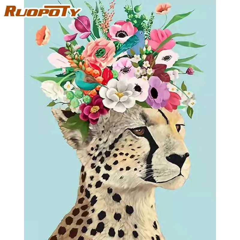 RUOPOTY Picture By Number Flowers Animals Kits DIY Unique Gift Painting By Number On Canvas HandPainted Decoration Art Gift
RUOPOTY Picture By Number Flowers Animals Kits DIY Unique Gift Painting By Number On Canvas HandPainted Decoration Art Gift