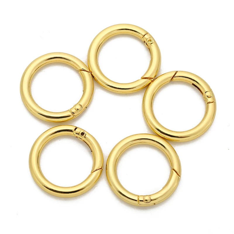 

10pcs/lot 25mm 28mm High Quaility Key Chains with Spring Buckle (Never Fade) Split Ring Key Rings For Bag Car DIY Jewelry Making
