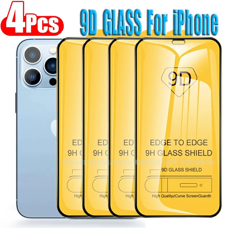 Закаленное стекло 9D для iPhone, защитное стекло с полным покрытием для iPhone 11, 12, 13, Mini Pro Max, X, Xr, Xs Max, 7, 8, 6S Plus, SE, 4 шт.
Закаленное стекло 9D для iPhone, защитное стекло с полным покрытием для iPhone 11, 12, 13, Mini Pro Max, X, Xr, Xs Max, 7, 8, 6S Plus, SE, 4 шт.