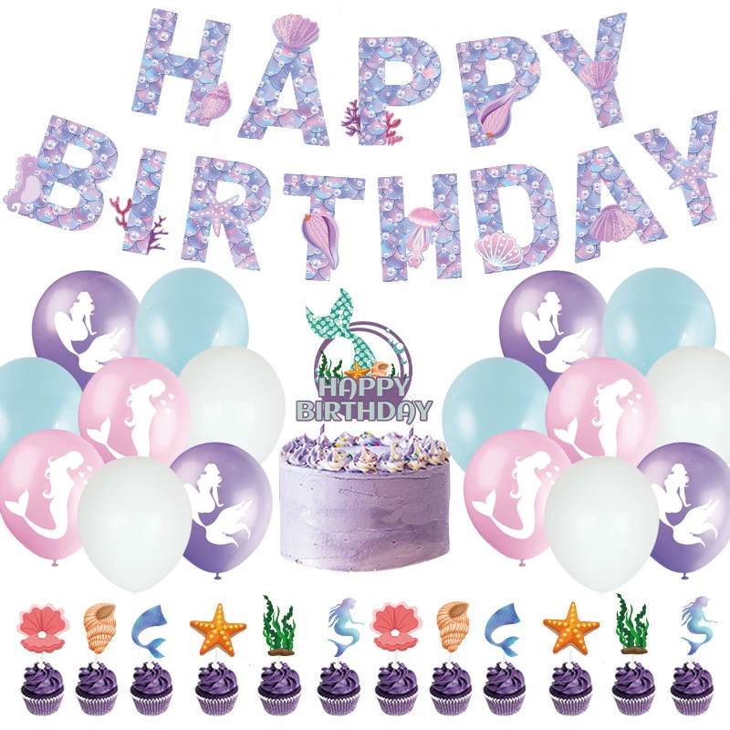 Disney Purple Mermaid Transport Theme Birthday Party Supplies Latex Balloon Cake Decoration Banner Baby Shower Kid Girl Boy Gift
Disney Purple Mermaid Transport Theme Birthday Party Supplies Latex Balloon Cake Decoration Banner Baby Shower Kid Girl Boy Gift