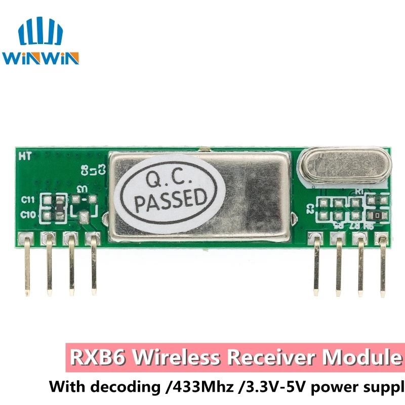 DC3V-5.5V RXB6 433Mhz RF Superheterodyne беспроводной приемник с декодированием для Arduino/ARM/AVR
DC3V-5.5V RXB6 433Mhz RF Superheterodyne беспроводной приемник с декодированием для Arduino/ARM/AVR