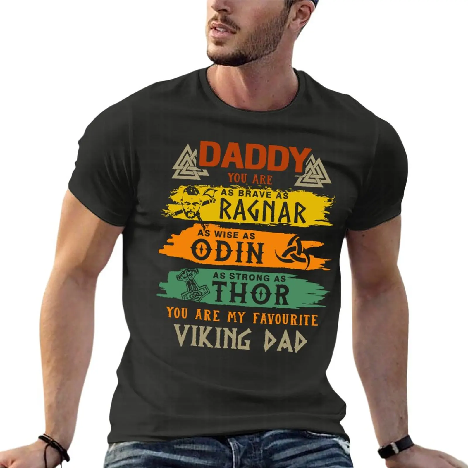 Daddy You Are My Favourite Viking Dad Funny Oversized T-Shirts Summer Men'S Clothing 100% Cotton Streetwear Large Size Top Tee
Daddy You Are My Favourite Viking Dad Funny Oversized T-Shirts Summer Men'S Clothing 100% Cotton Streetwear Large Size Top Tee