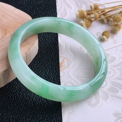 zheru jewelry natural Burmese jadeite 54mm-64mm light green bracelet elegant princess jewelry best gift
zheru jewelry natural Burmese jadeite 54mm-64mm light green bracelet elegant princess jewelry best gift
