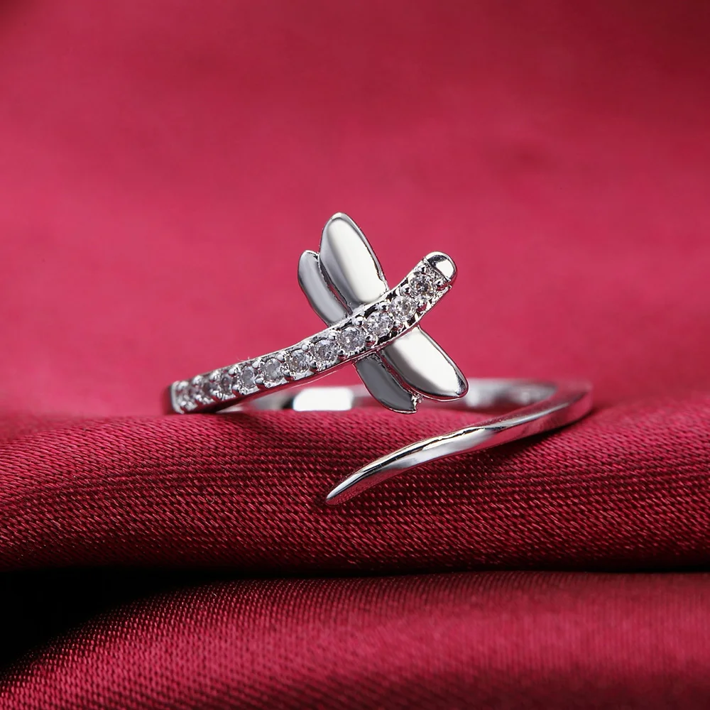 Adjustable Silver 925 Rings For Women Dragonfly Zircon Wedding Engagement Ring Fashion Luxury Jewelry Gift Female Accessory
Adjustable Silver 925 Rings For Women Dragonfly Zircon Wedding Engagement Ring Fashion Luxury Jewelry Gift Female Accessory
