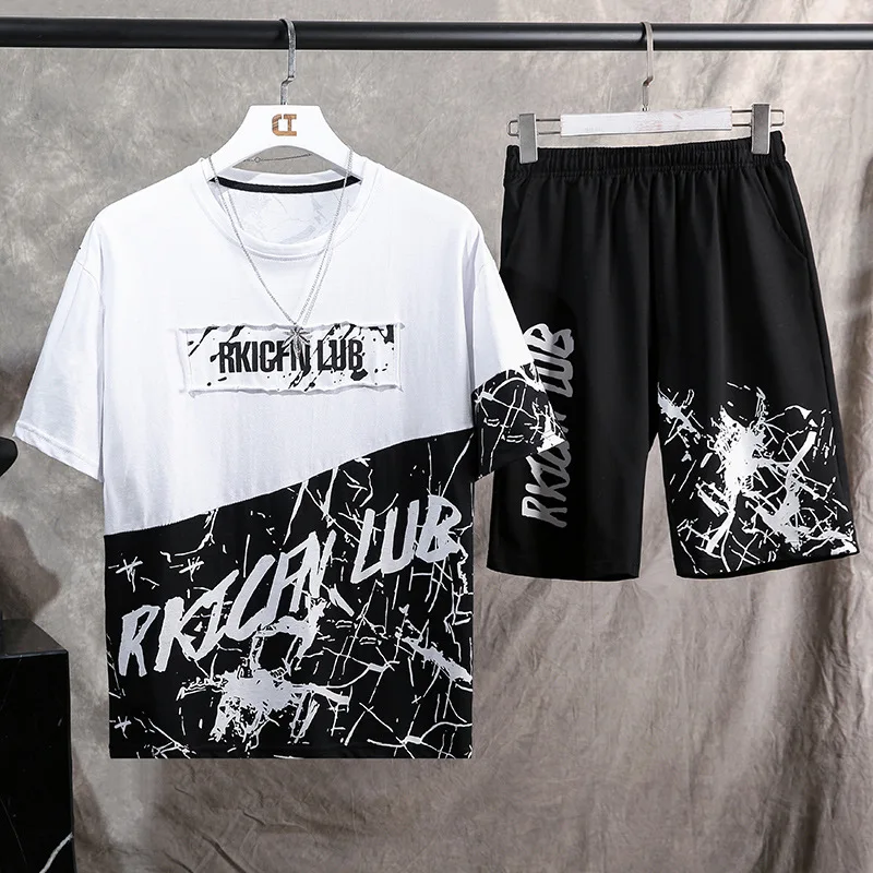 2020Summer Men's New Sportswear Suit Men's Short Sleeve Shorts Loose Night Running Fashion Casual Running Clothes
2020Summer Men's New Sportswear Suit Men's Short Sleeve Shorts Loose Night Running Fashion Casual Running Clothes