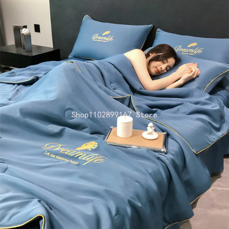 New Cooling Blankets Smooth Air Conditioning Quilt Ice Fiber Soft Skin Friendly Adults Childs Comforter Home Office Decor
New Cooling Blankets Smooth Air Conditioning Quilt Ice Fiber Soft Skin Friendly Adults Childs Comforter Home Office Decor