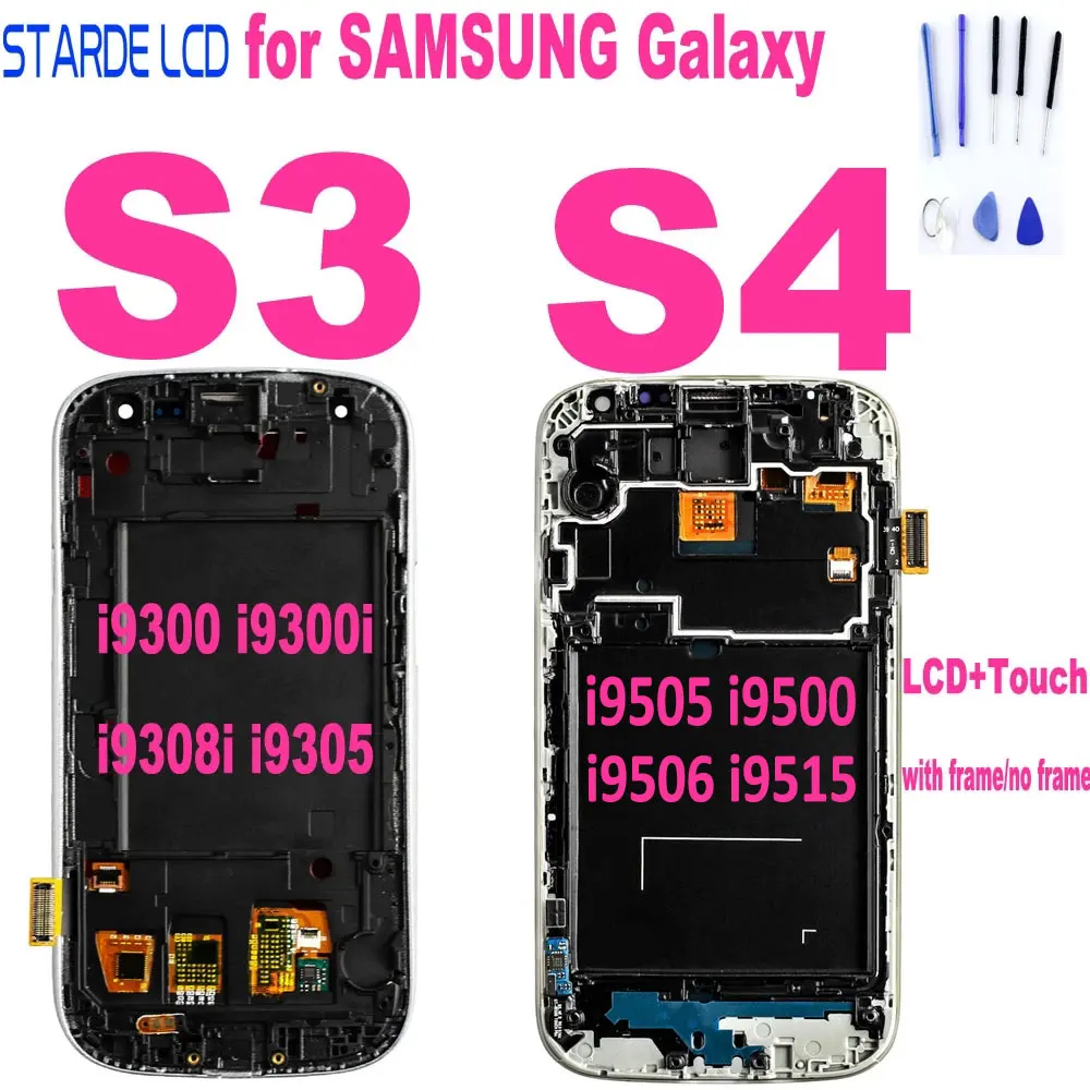Original For Samsung Galaxy S4 i9505 i9500 i9506 LCD Display Touch Screen S3 i9300 i9300i i9308i i9305 LCD Assembly With Frame
Original For Samsung Galaxy S4 i9505 i9500 i9506 LCD Display Touch Screen S3 i9300 i9300i i9308i i9305 LCD Assembly With Frame