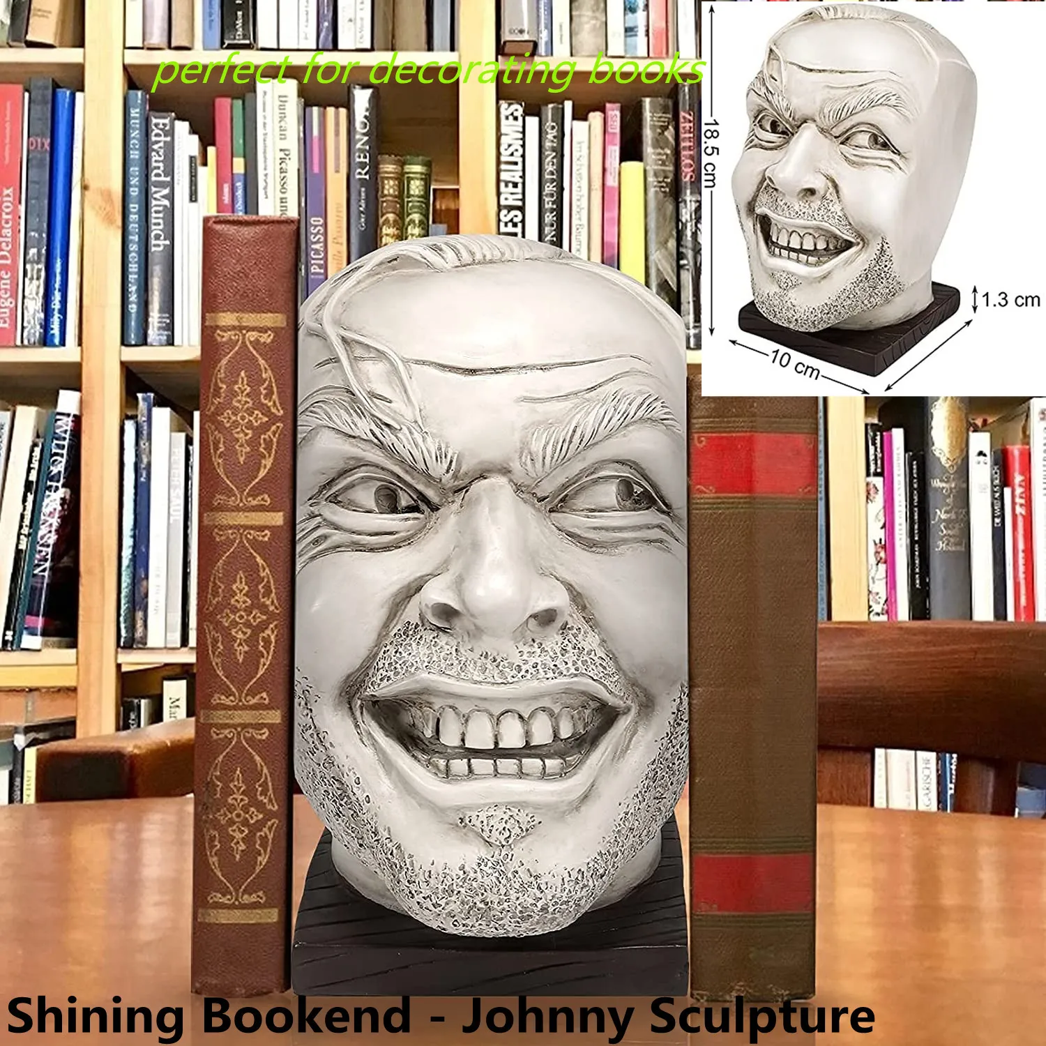 2022 Sculpture Of The Shining Bookend Library Here’s Johnny Sculpture Resin Desktop Ornament Book Shelf
2022 Sculpture Of The Shining Bookend Library Here’s Johnny Sculpture Resin Desktop Ornament Book Shelf