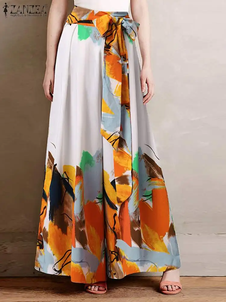 ZANZEA Summer Women High Waist Beach Trousers Casual Lace Up Long Palazzo Oversize Bohemian Floral Print Holiday Wide Leg Pants
ZANZEA Summer Women High Waist Beach Trousers Casual Lace Up Long Palazzo Oversize Bohemian Floral Print Holiday Wide Leg Pants