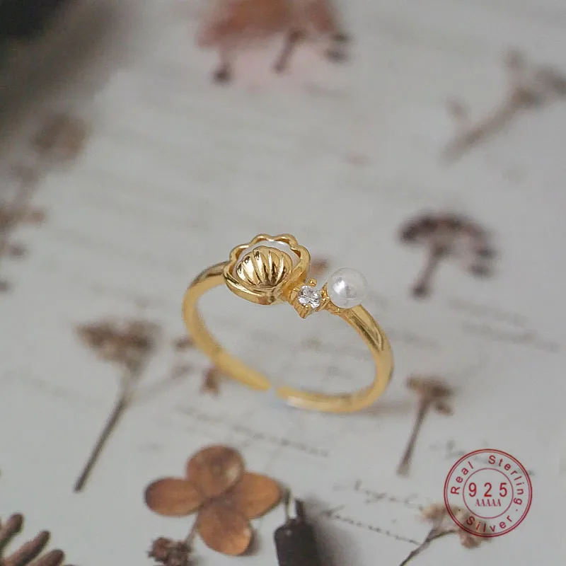 HI MAN 925 Sterling Silver Creative Micro Inlaid Zircon Shell Pearl Open Ring Women New Temperament Versatile Jewelry
HI MAN 925 Sterling Silver Creative Micro Inlaid Zircon Shell Pearl Open Ring Women New Temperament Versatile Jewelry