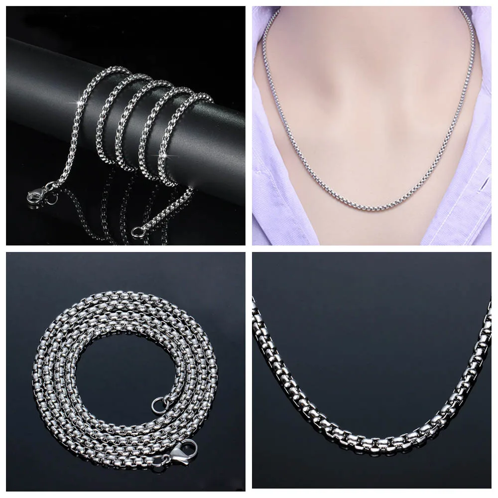 Cool Jewelry Women Men Hip Hop Chain Necklace Stainless Steel Necklace 2mm/2.5mm/3mm/3.5mm/4mm Statement
Cool Jewelry Women Men Hip Hop Chain Necklace Stainless Steel Necklace 2mm/2.5mm/3mm/3.5mm/4mm Statement