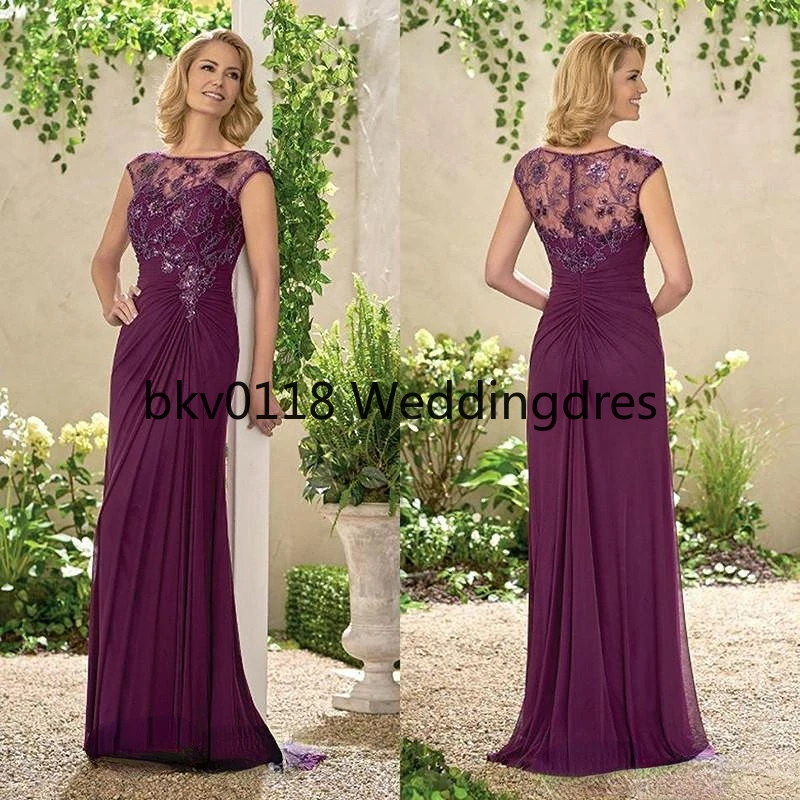 New Plum Column Mother of the Bride Dresses Zipper Back Formal Godmother Evening Wedding Guests Dress Custom Made Plus Size
New Plum Column Mother of the Bride Dresses Zipper Back Formal Godmother Evening Wedding Guests Dress Custom Made Plus Size