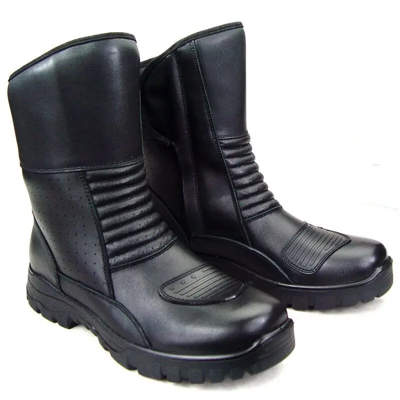 Black Motorcycle Cow Leather Boots Summer Winter Motocross Boots Breathable Warm Riding Gear Retro Moto Gear Protective Gear
Black Motorcycle Cow Leather Boots Summer Winter Motocross Boots Breathable Warm Riding Gear Retro Moto Gear Protective Gear