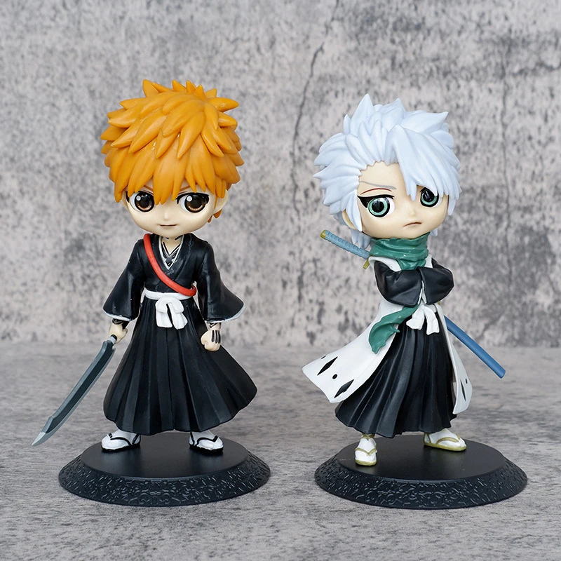 14cm Anime Bleach Action Figure Kurosaki Ichigo Hitsugaya Toushirou Shinigami Qposket Kawaii Doll PVC Collectible Model Toy
14cm Anime Bleach Action Figure Kurosaki Ichigo Hitsugaya Toushirou Shinigami Qposket Kawaii Doll PVC Collectible Model Toy
