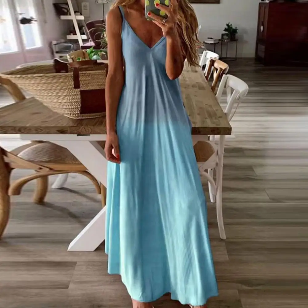 Women Summer Dress 2022 Maxi Dress Elegant Spaghetti Strap Camisole Dress for Women Ankle Length Beach Robe
Women Summer Dress 2022 Maxi Dress Elegant Spaghetti Strap Camisole Dress for Women Ankle Length Beach Robe