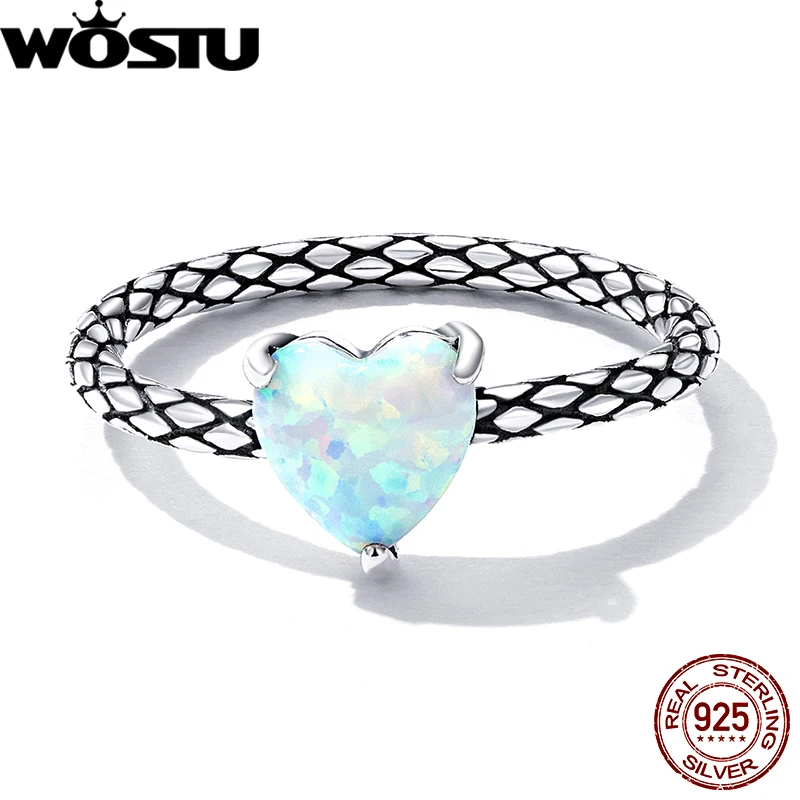 WOSTU 925 Vintage Sterling Silver Heart Shape White Fire Opal Rings For Women Retro Style Snake Ring Fine Jewelry Gift FIR812
WOSTU 925 Vintage Sterling Silver Heart Shape White Fire Opal Rings For Women Retro Style Snake Ring Fine Jewelry Gift FIR812