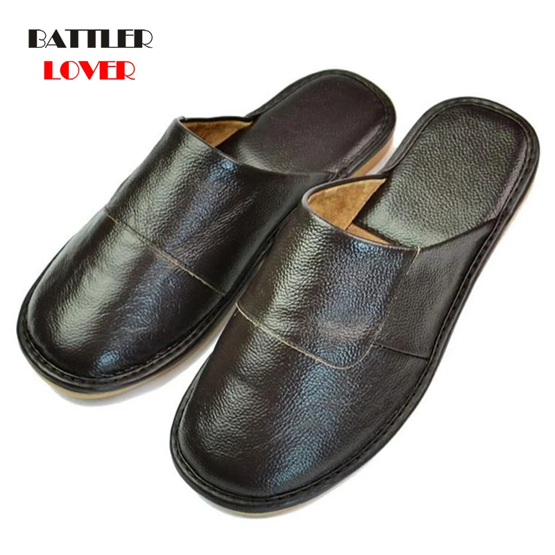 Spring Slip On Men Slipper Soft Comfortable 100% Cow Leather Home Shoes Male Genuine Leather Breathable Slipper Autumn Houseware
Spring Slip On Men Slipper Soft Comfortable 100% Cow Leather Home Shoes Male Genuine Leather Breathable Slipper Autumn Houseware